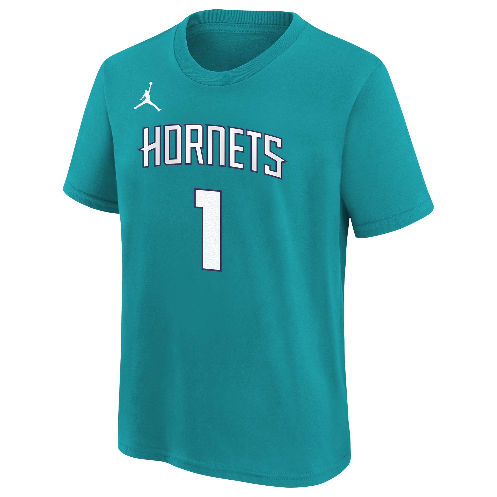 Lamelo Ball #1 Charlotte Hornets Player NBA T-Shirt Teal (YOUTH)