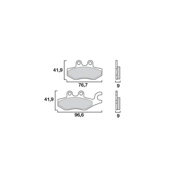 Brembo Sinter Sintered Metal brake pads front/rear (depending on model)Ref: 07060XS