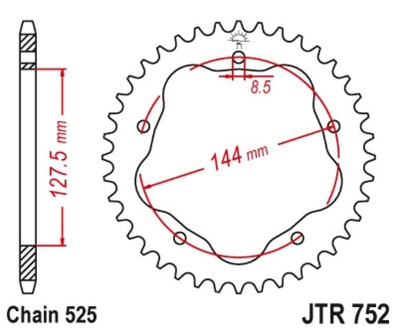 Crown JT. Standard steel 752 - 525 - Standard steel 752 - 525 - Requires a crown doorRef: Jtc00137A / 1075106001
