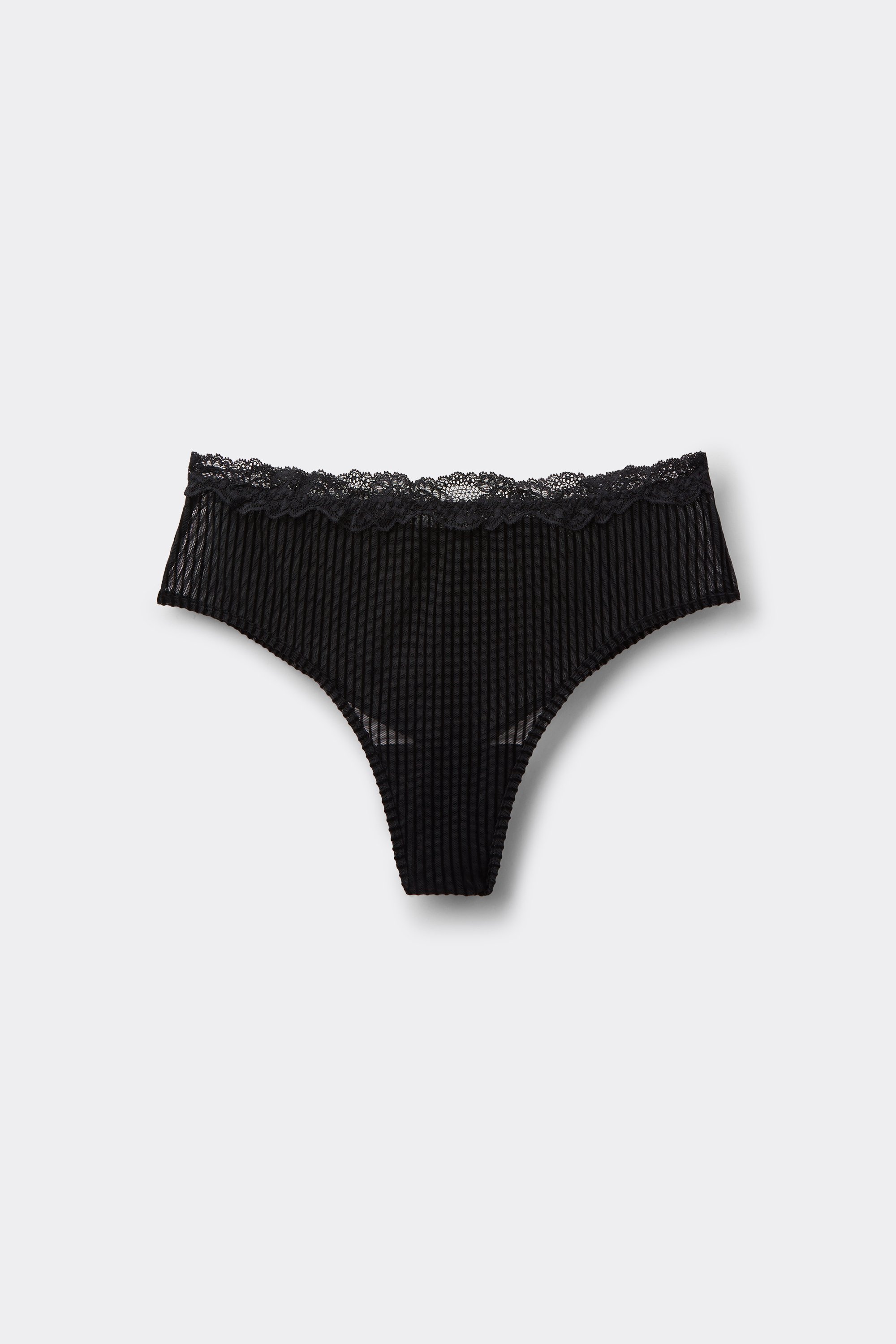 Glam Rib Semi-High Brazilian-Cut French Knickers