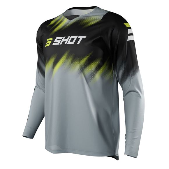 Shot DEVO VERSUS cross jersey - GRAY 2022 - Gray / BlackRef: SO2128
