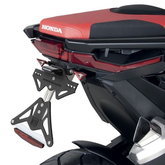 Barracuda Black License Plate Holder - BlackHONDA 750 X-ADV 750 DCT ABS - 2017 - 2020Ref: bar0329 / hx7104-17-r