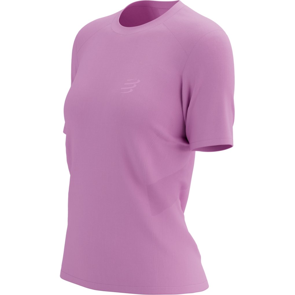 Compressport Performance Running T-Shirt Women - cyclamen/refelctive cyclamen