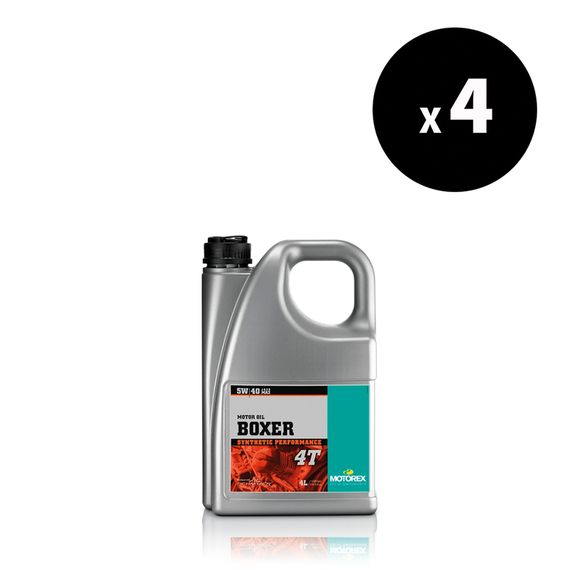 Huile moteur Motorex Boxer - 5W40 4L x4 UniverselRef : MX00157A / 3042877