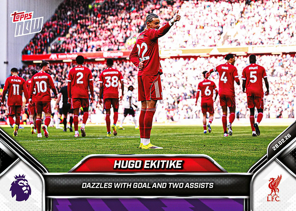 Hugo Ekitike - 2025-26 Premier League Topps NOW® - Card 148