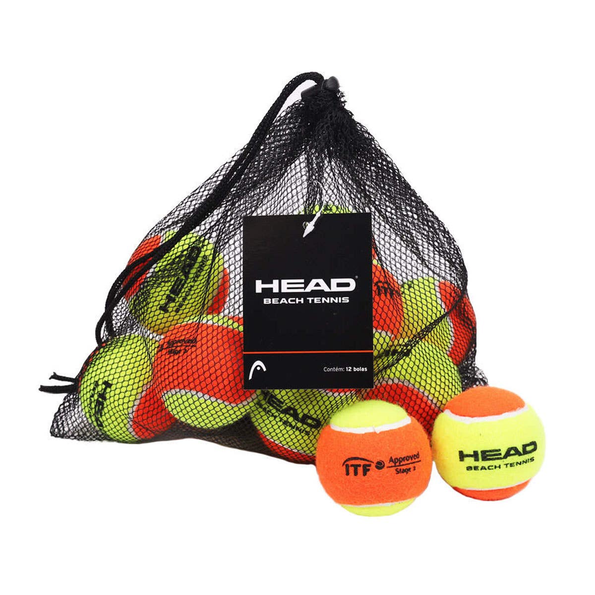 BAG OF 12 BEACHTENNIS HEAD BALLS