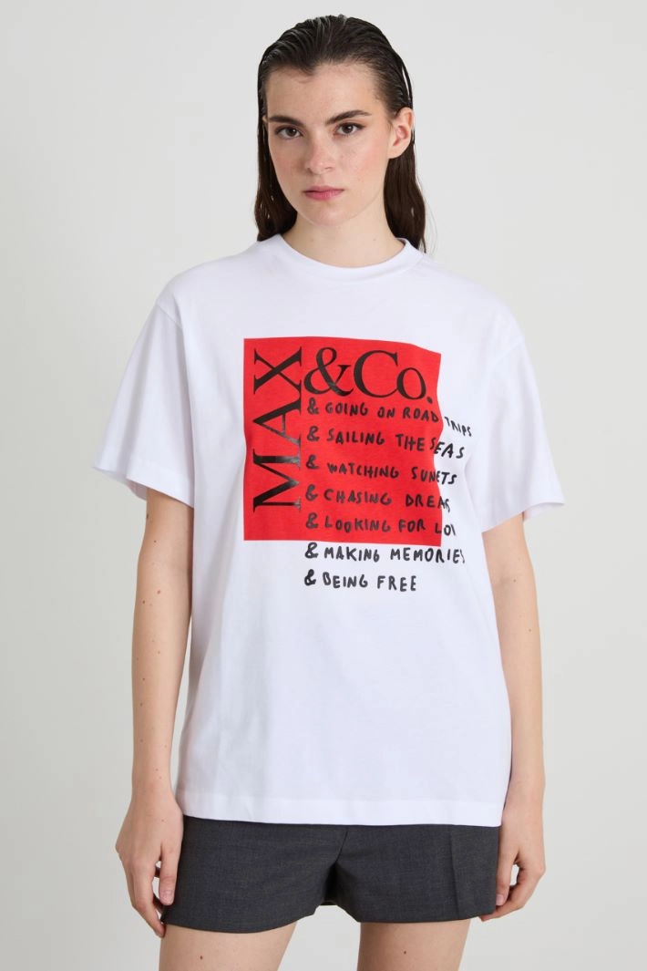 Printed T-shirt - WHITE