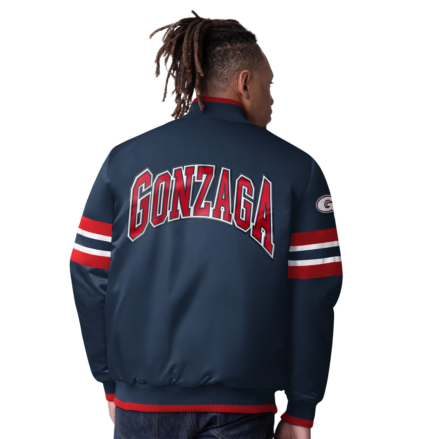 Gonzaga Bulldogs Starter Scout Varsity NCAA Jacket Navy