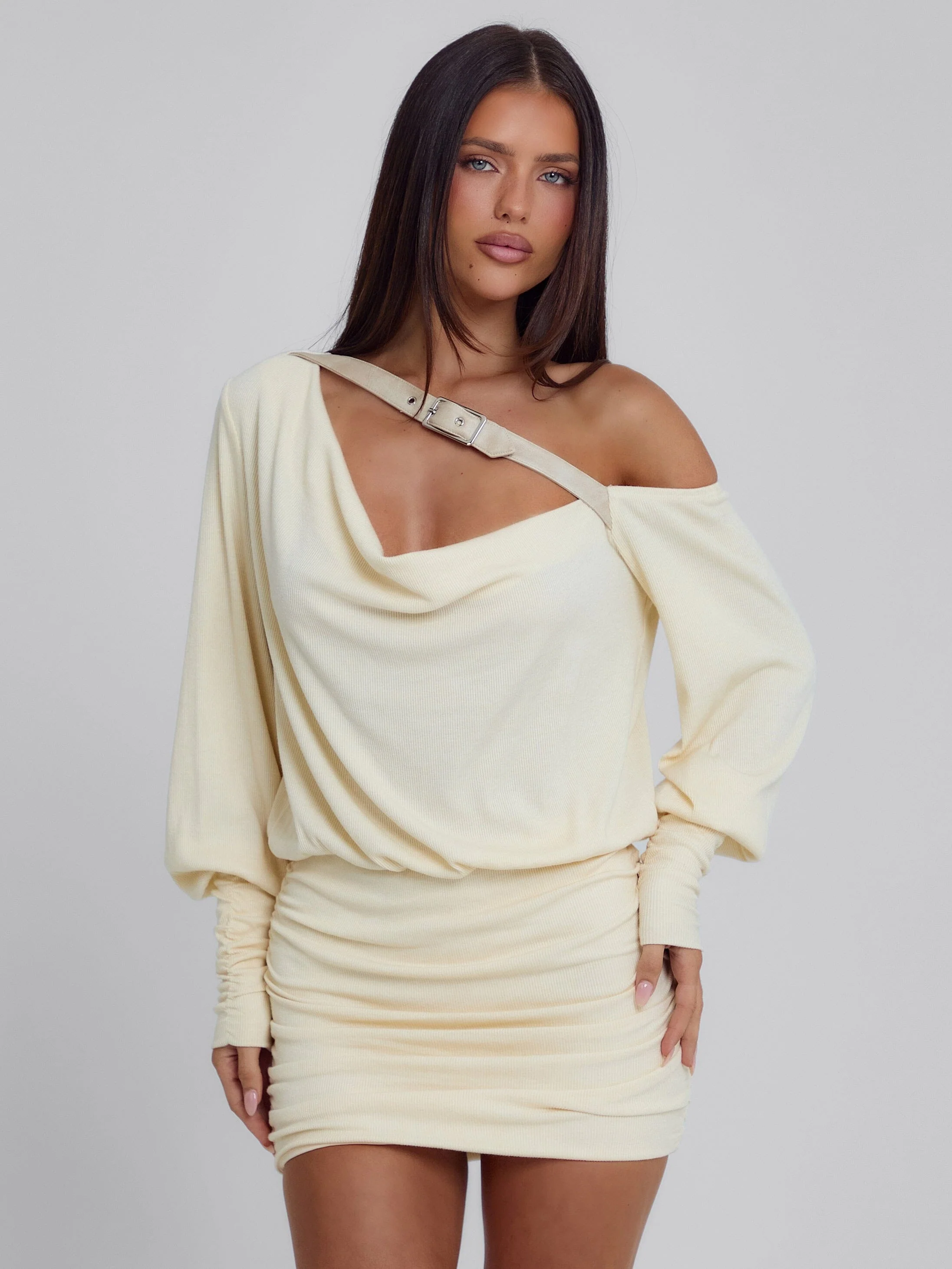 Azari Mini Dress Cream