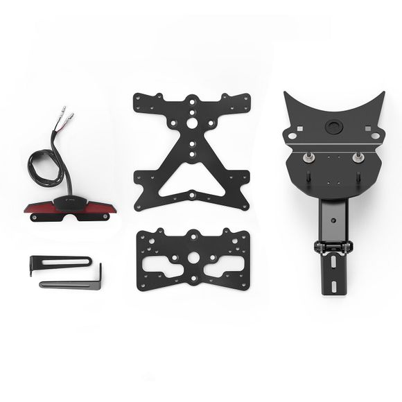 Rizoma FOX License Plate Holder - BlackBMW 1300 R 1300 GS - 2023 - 2025Ref : RZ1016 / PT720B