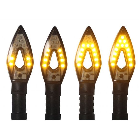Brazoline ALIEN LED SEQUENTIAL Turn Signal (Pair) Universal - BlackRef: 10227S