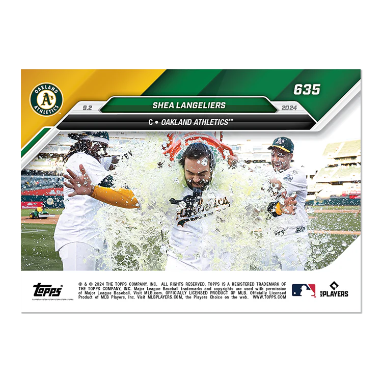 Shea Langeliers - 2024 MLB TOPPS NOW® Card 635
