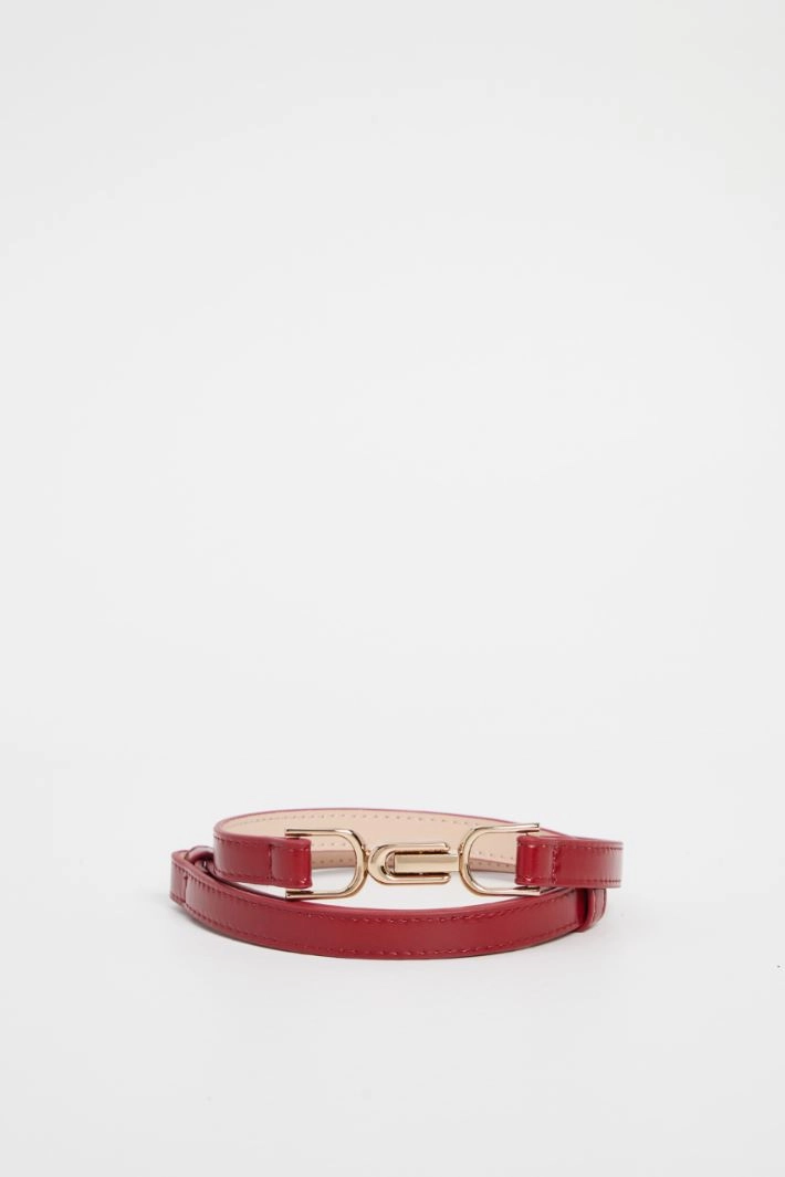 Belt with interlocking buckle - BORDEAUX