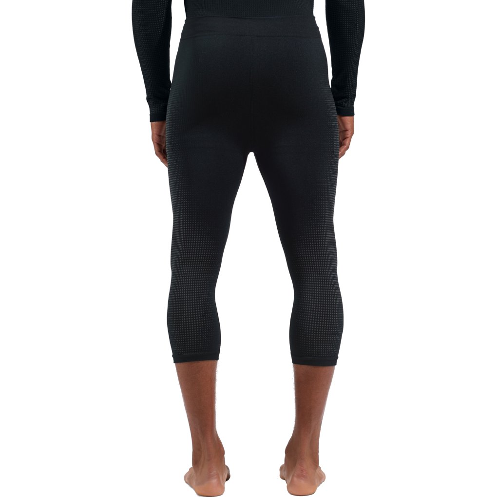 Odlo Performance Warm 3/4 Base Layer Bottoms Men - black - new odlo graphite grey