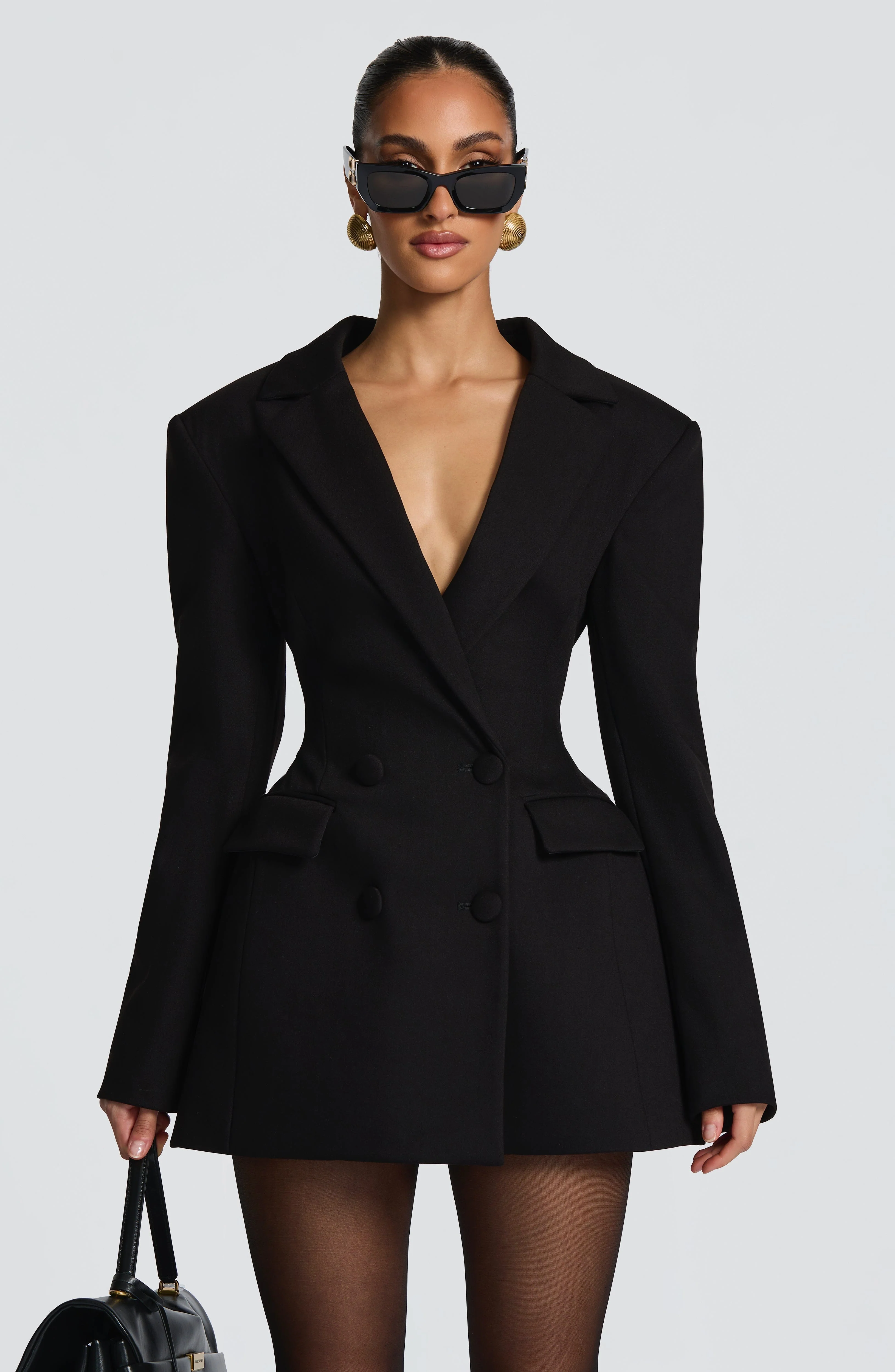 Elvira Mini Dress - Black