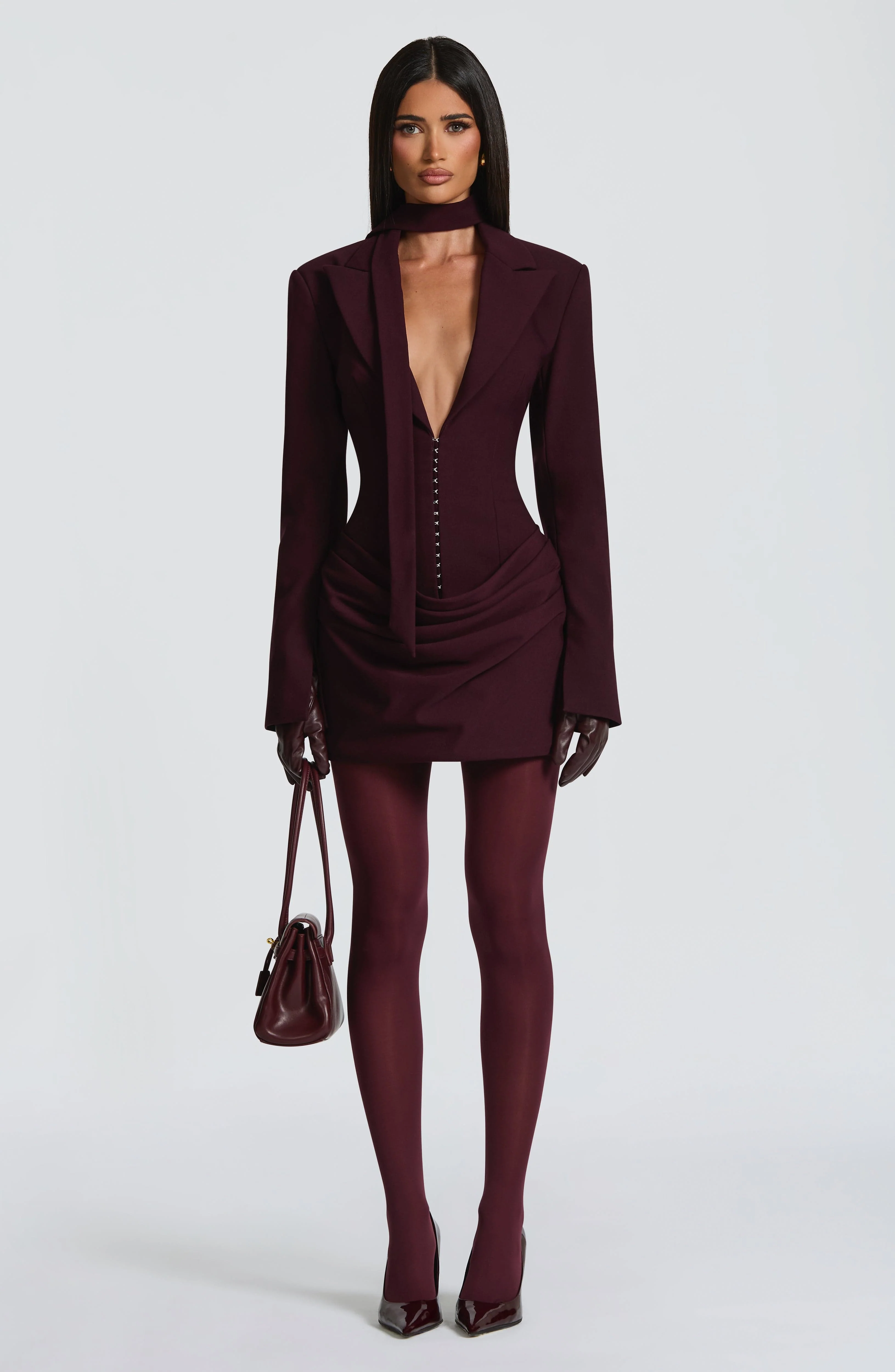 Susie Mini Dress - Plum