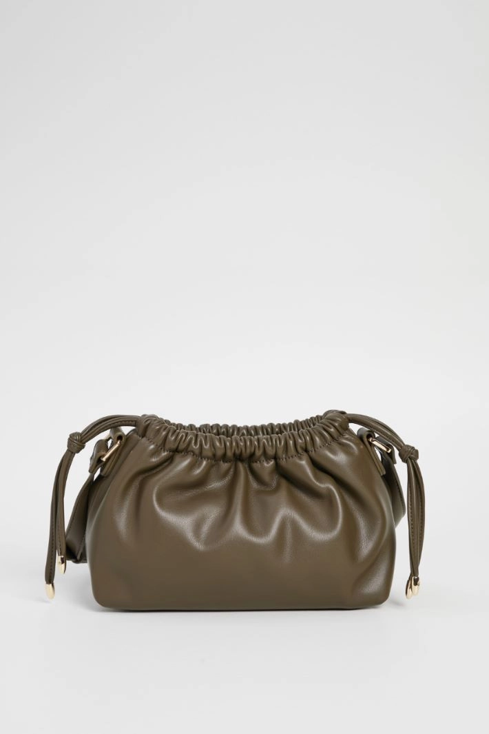 Drawstring shoulder bag - KHAKI GREEN