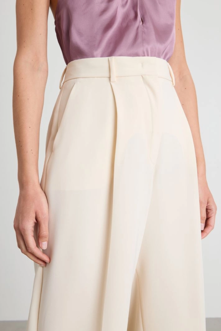 Baggy cady trousers - IVORY