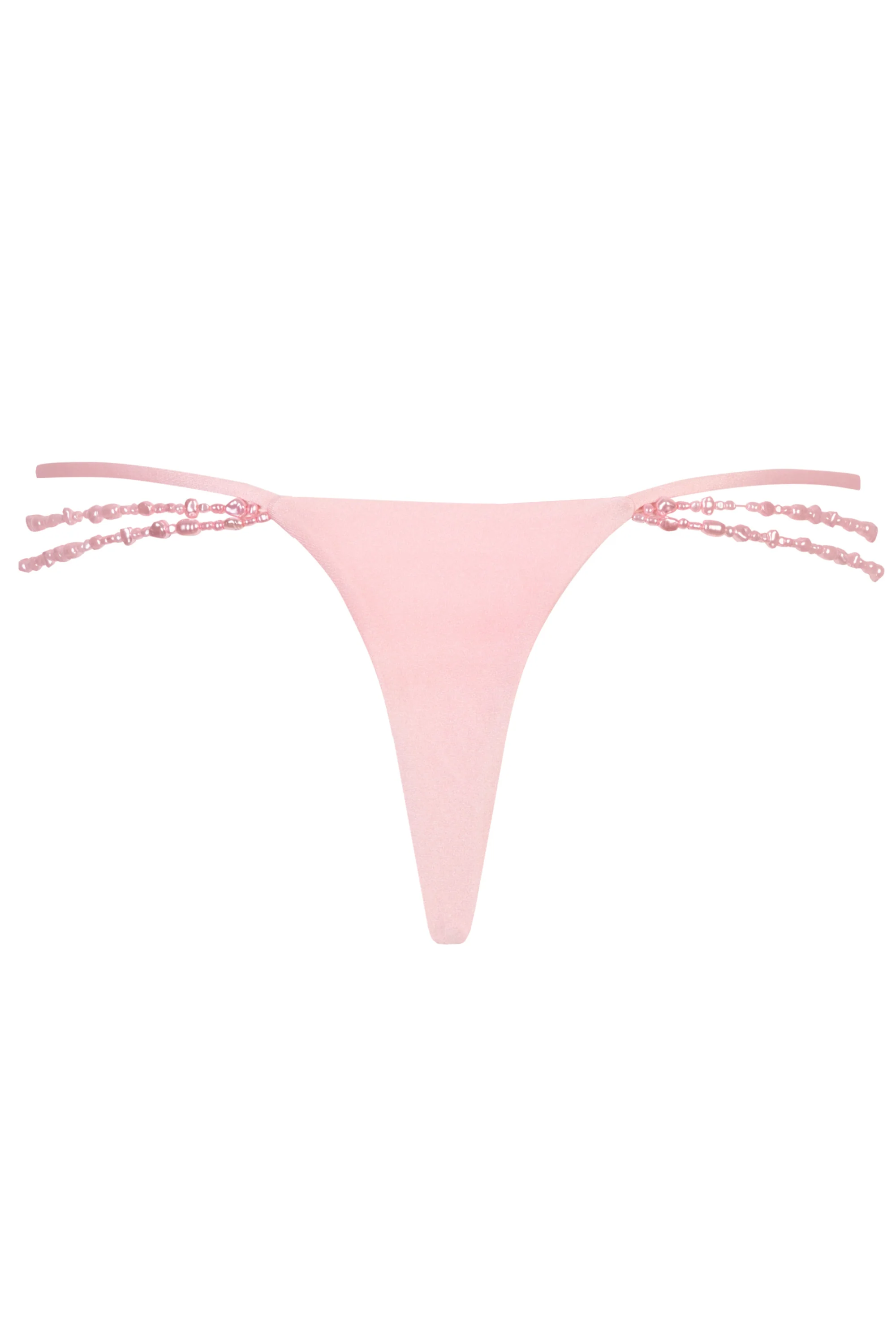 Multi-Strap Cheeky Bikini Bottoms  in Baby Pink
