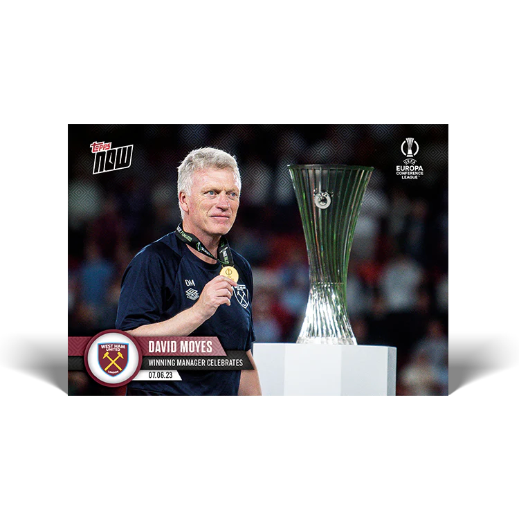 Topps UK - Winning manager celebrates - ECL TOPPS NOW® Card #61