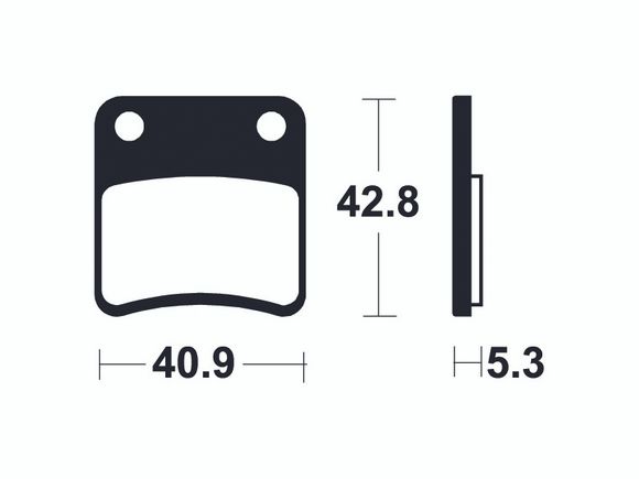 Tecnium Scooter organic brake pads - ME379Ref: TE00757A / 1022696