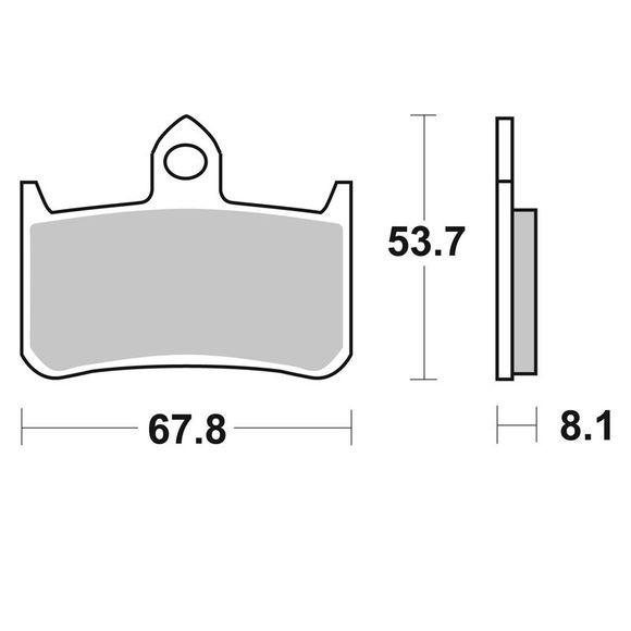 SBS 622HF Organic Front Brake PadsRef: 622HF / 622000