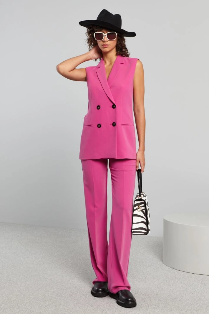 Cady palazzo trousers - FUCHSIA