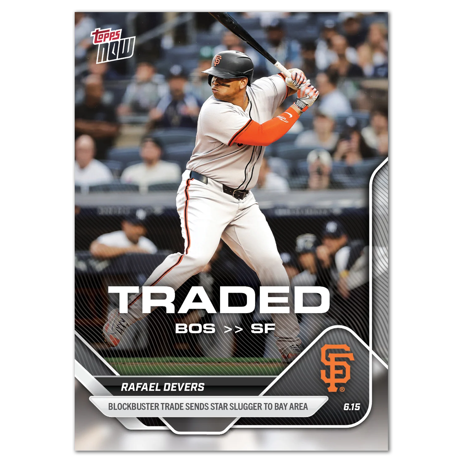Rafael Devers - 2025 MLB Topps NOW® - Card 303 - LOOK FOR AUTOS