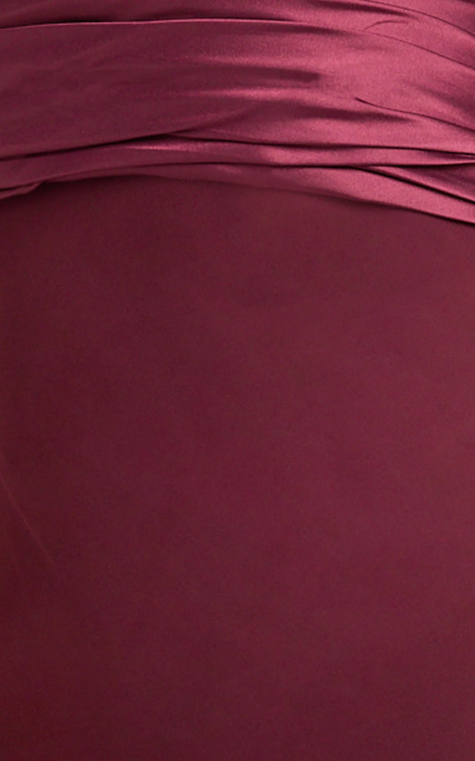 Sonya Maxi Dress - Cowl Neck Asymmetric Fit And Flare Dress in Wine
