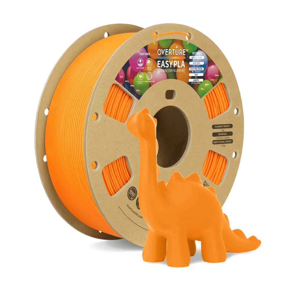 Overture Easy PLA 3D Printer Filament 1.75mm