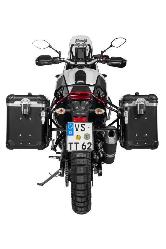 Touratech suitcase Complete kit ZEGA Evo 38/45 - Black support included - Black anodizedRef: Trt01964A / 01-632-6887-0