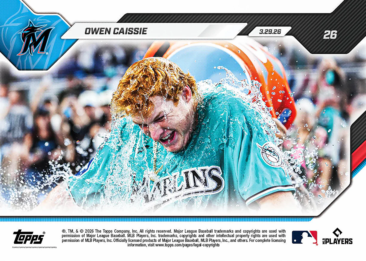 Owen Caissie - 2026 MLB Topps NOW® - Card 26 - PR: 1281