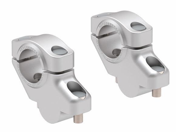 Hepco & Becker Handlebar Riser with 30 mm rise and 21 mm pullback - SilverHONDA 650 CB 650 R NEO SPORTS CAFE (RH02) - 2019 - 2023Ref: HBE04987A / 42409518 00 09