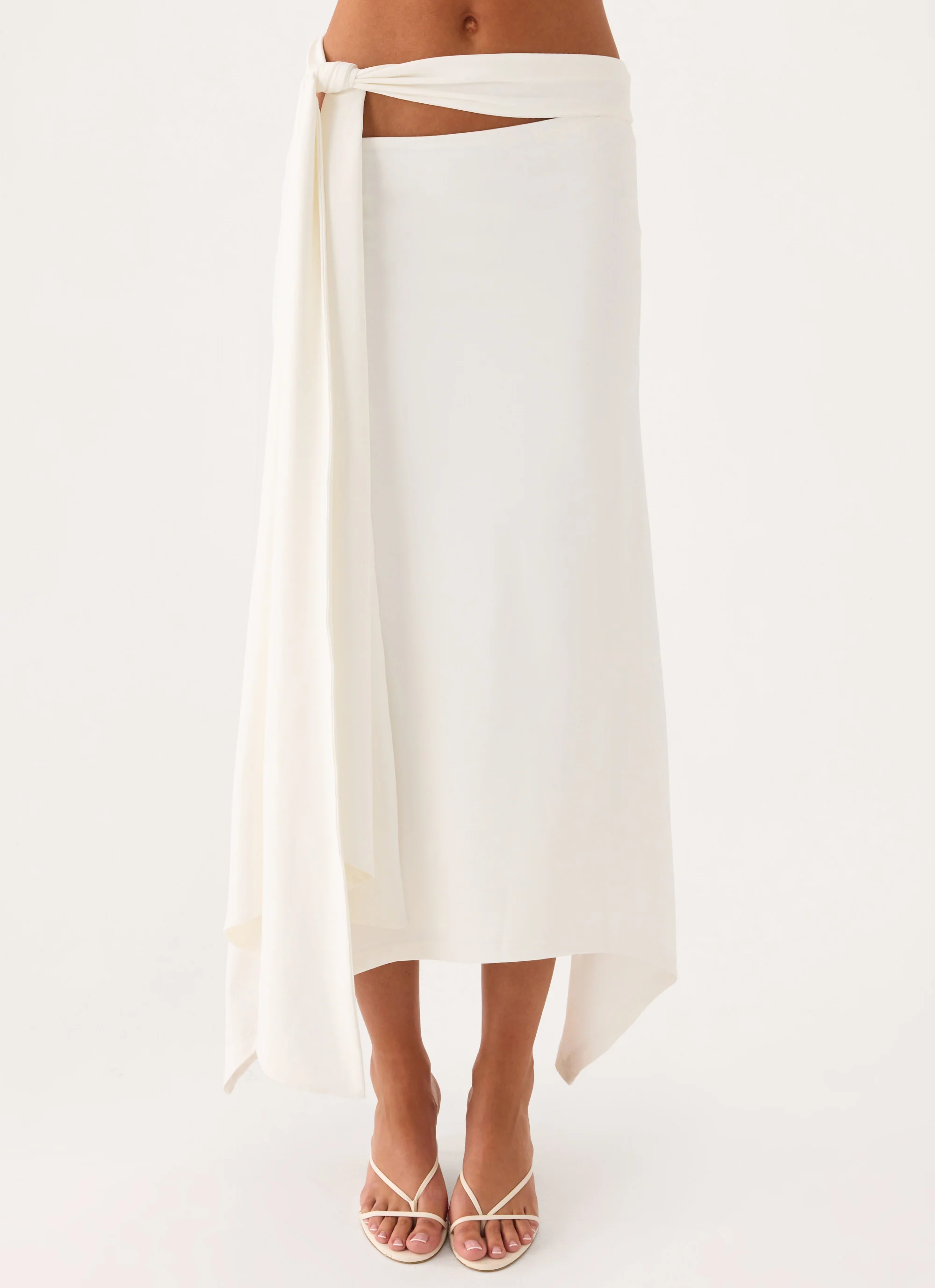 Overdrive Midi Skirt - White