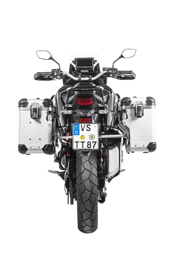 Touratech ZEGA Evo X suitcase With 38/38 offset - Gray support included - Gray anodizedRef: Trt01122A / 01-403-6016-0