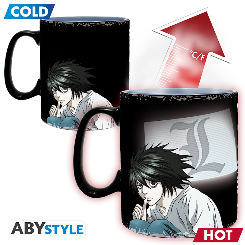 DEATH NOTE Mug Heat Change Kira & L