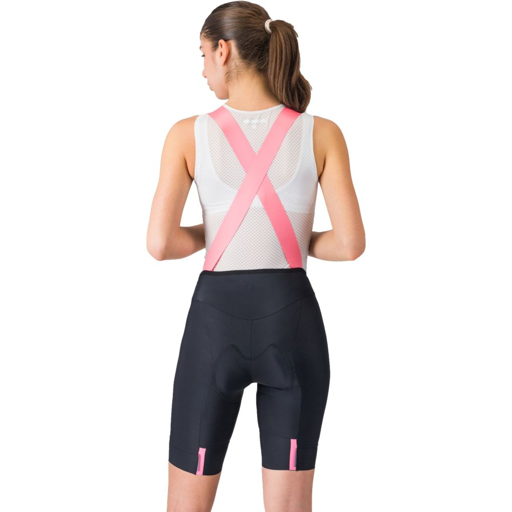 Castelli Giro d'Italia #Giro Prima 2 DT Bibshorts Women - black/rosa giro 010