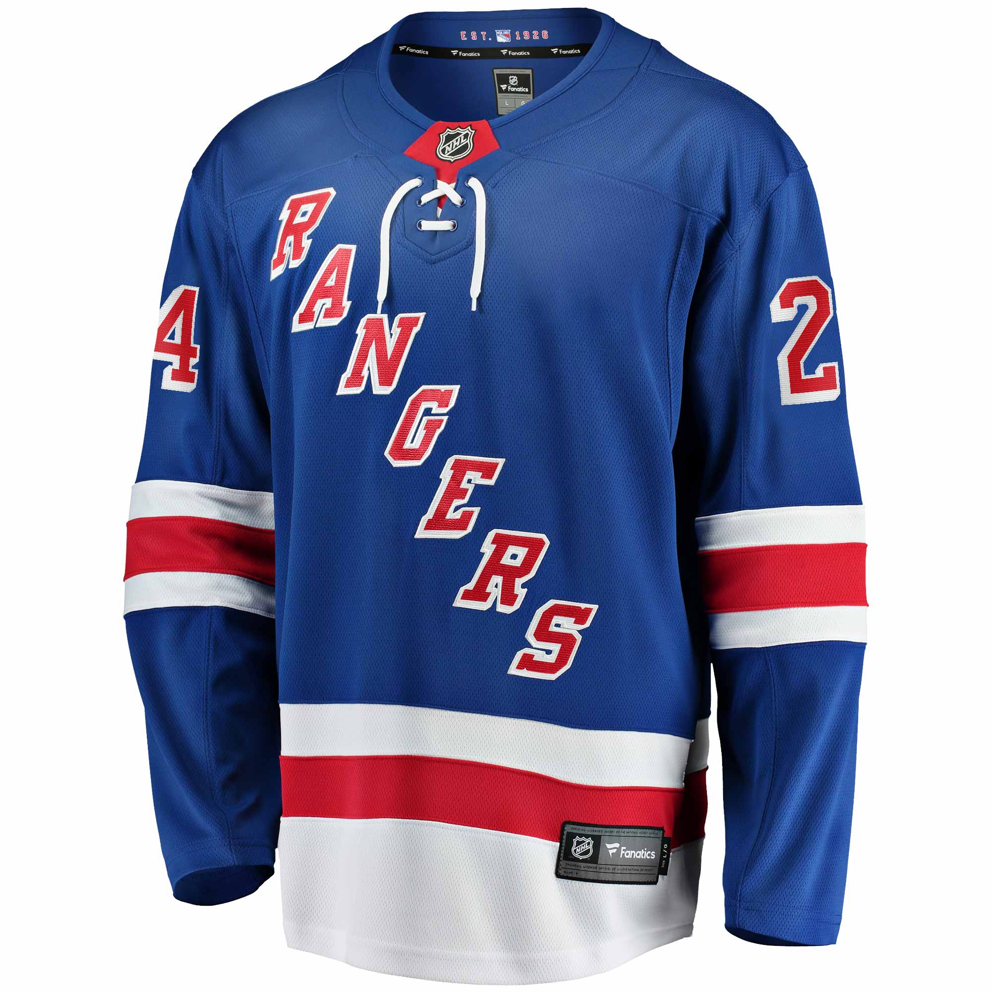 Kaapo Kakko #24 New York Rangers Breakaway NHL Jersey Home Blue