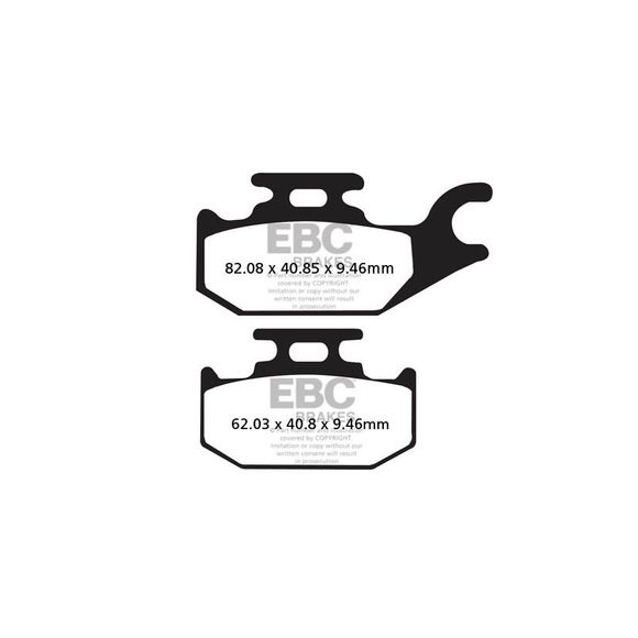EBC Sinter Metal Sintered Rear Brake PadsRef: FA307R