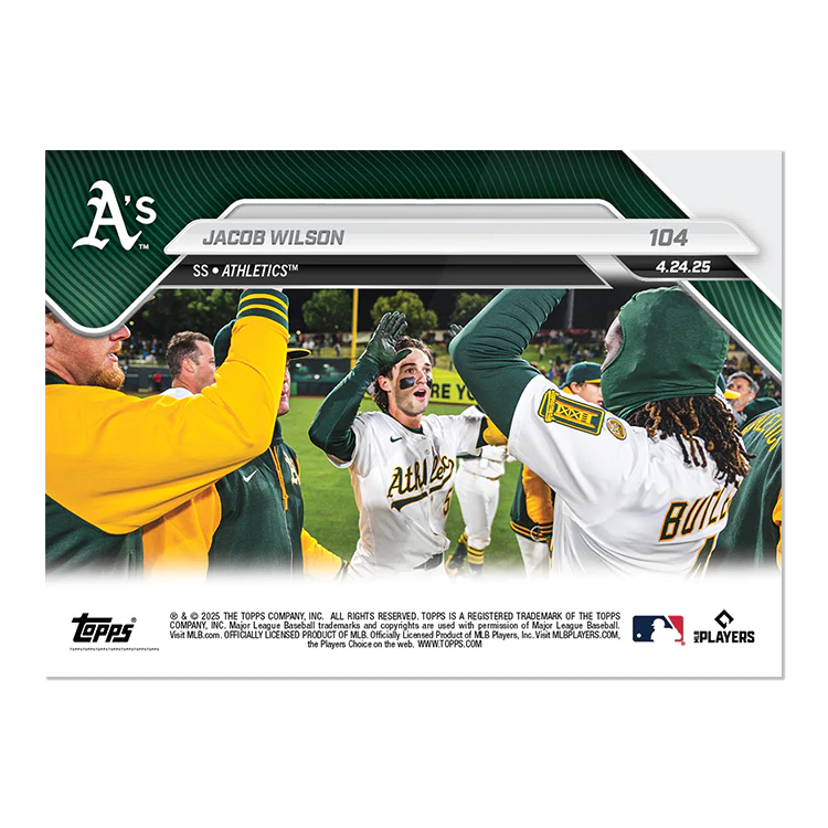 Jacob Wilson - 2025 MLB Topps NOW® - Card 104