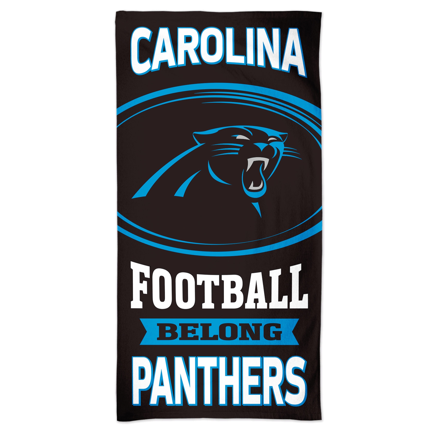 Carolina Panthers Slogan WinCraft NFL Beach Towel