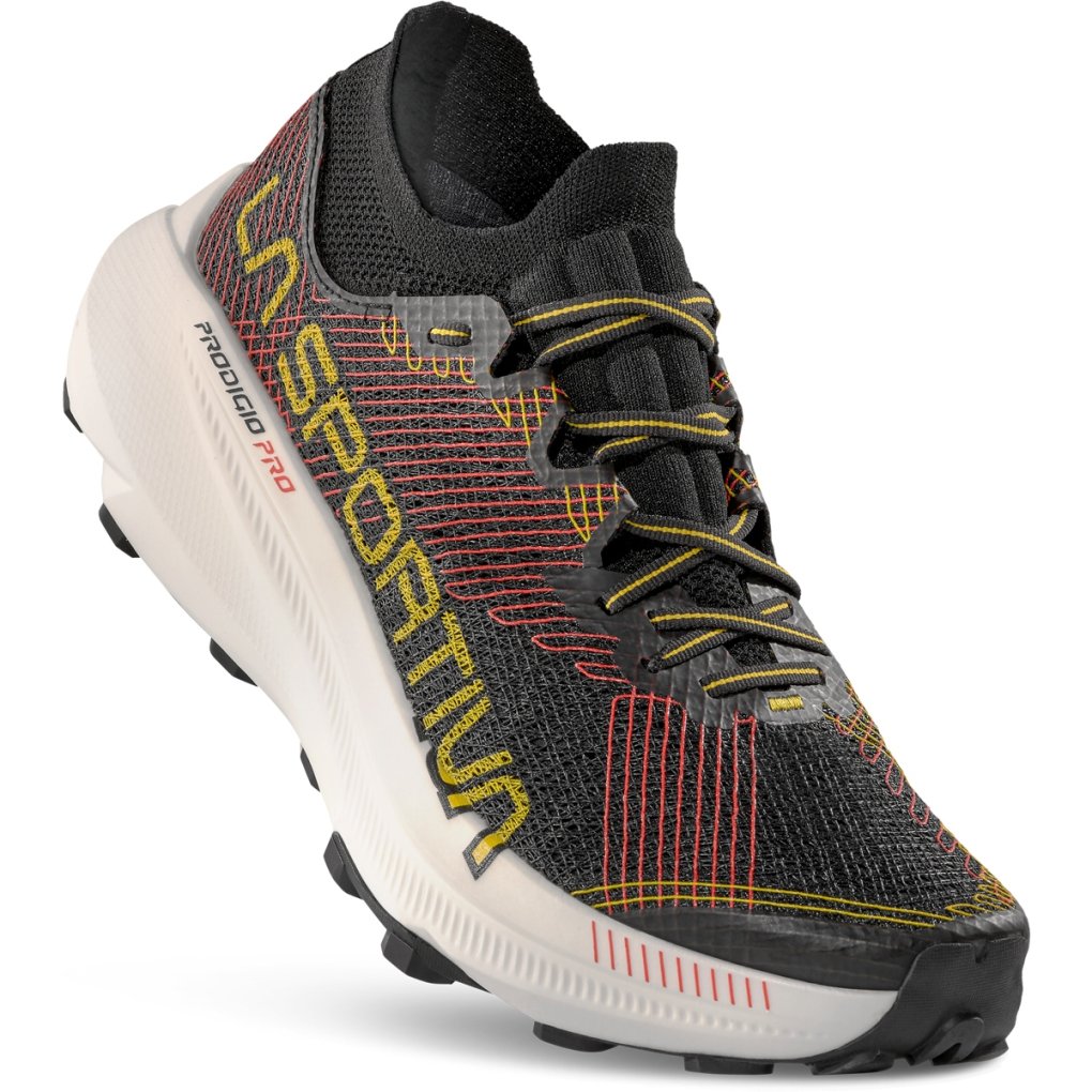 La Sportiva Prodigio Pro Running Shoes Men - Black/Yellow