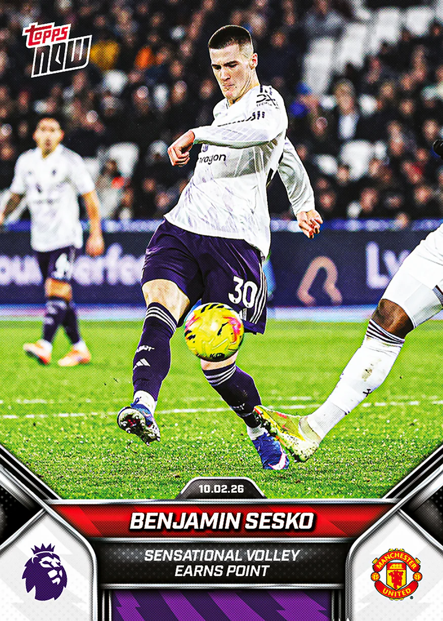 Benjamin Sesko - 2025-26 Premier League Topps NOW® - Card 137