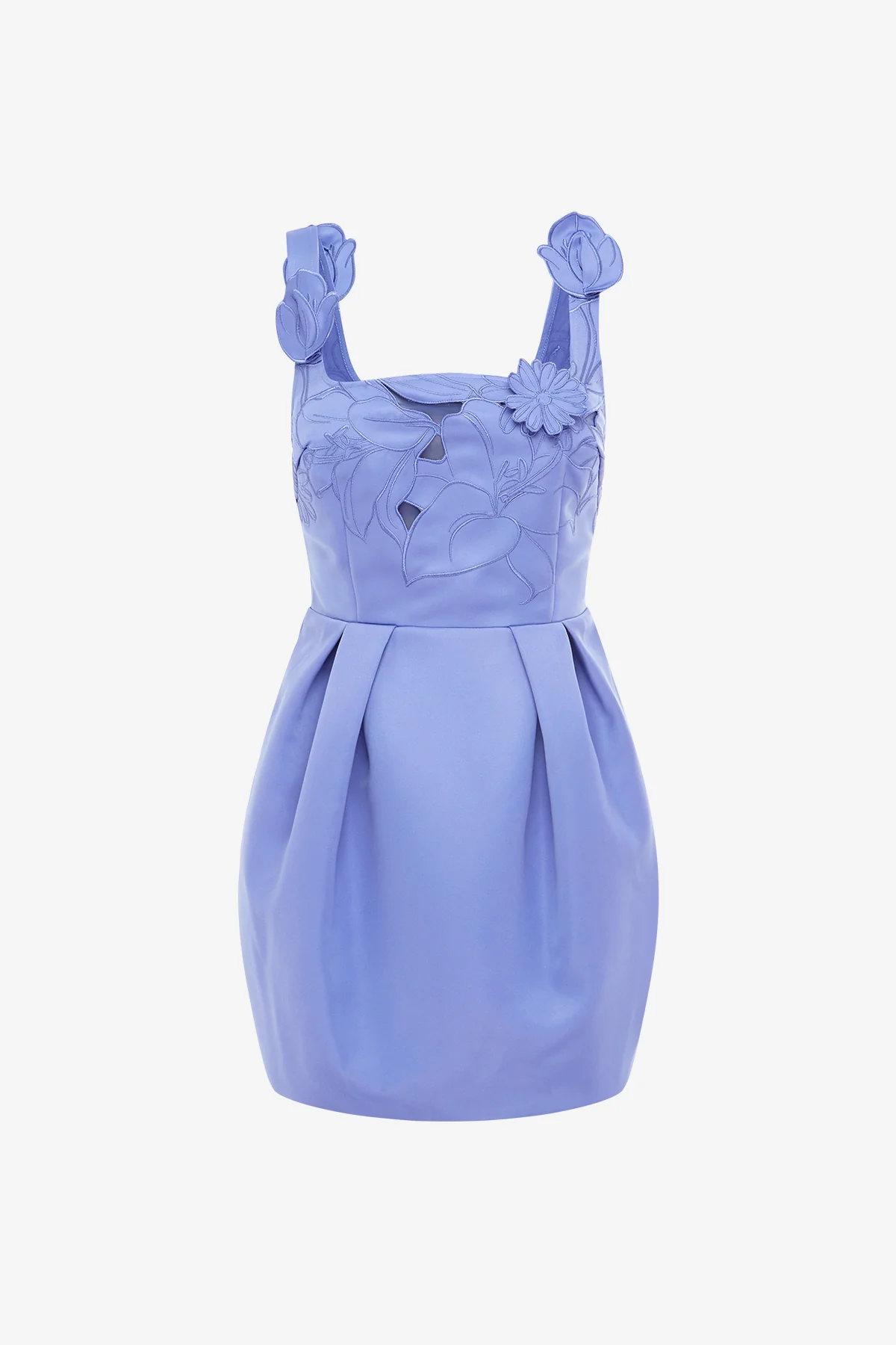 Piper Appliqué Bell Shape Mini Dress - Moonlight