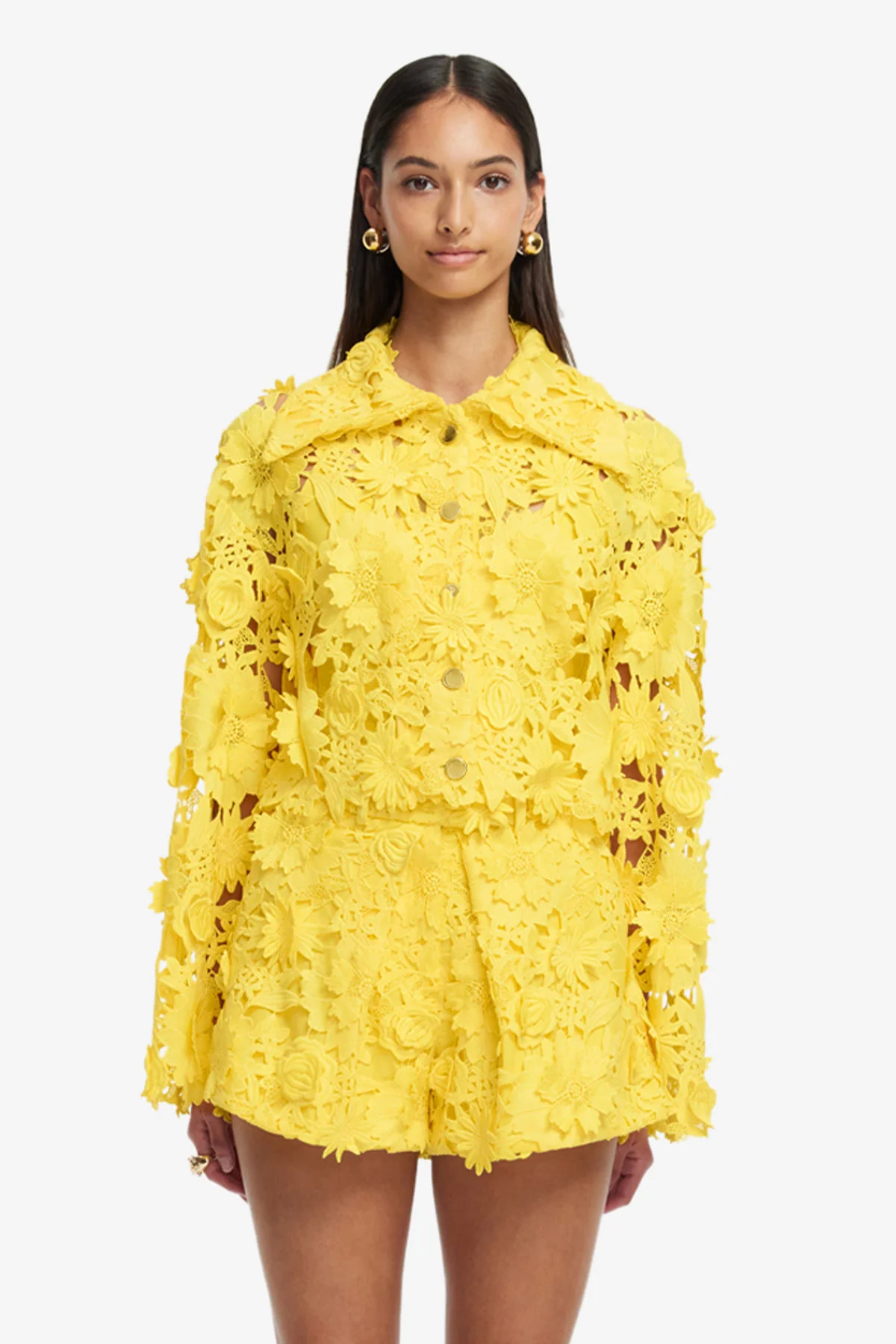 Robyn Lace Shirt - Sunshine