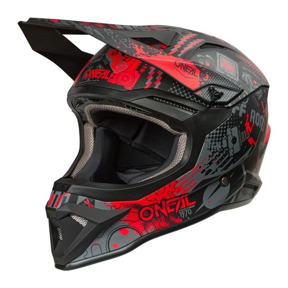 Cross O'Neal 1SRS helmet - Vibrant 2025 - Black / RedRef: OL2192