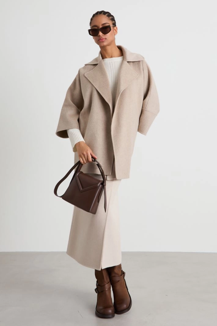 Cashmere coat - LIGHT DOVE GREY