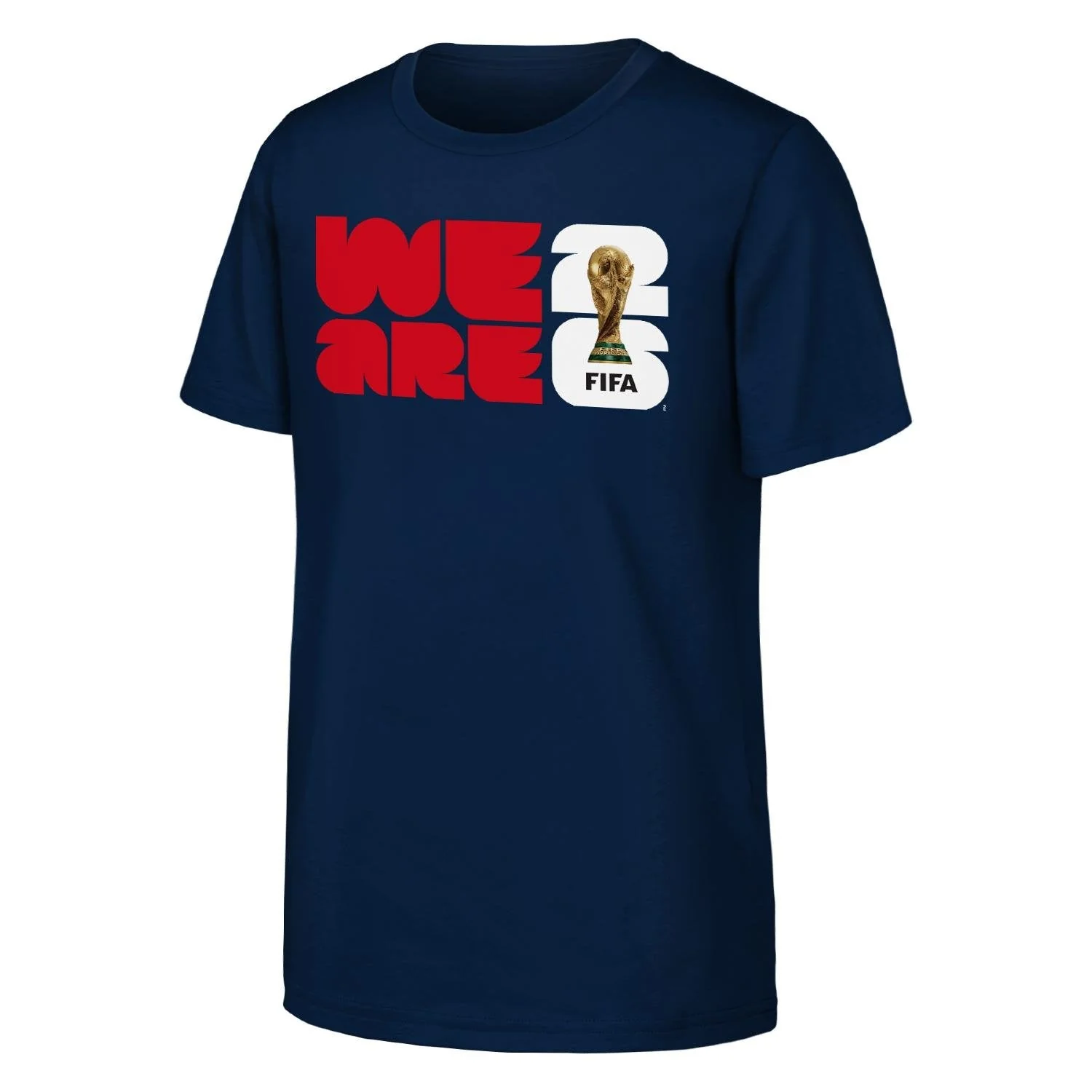 2026 Soccer Fan Collection 'We Are' 26 Emblem Navy T-Shirt - Unisex