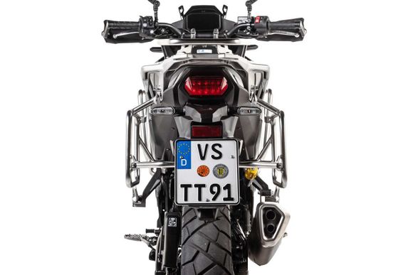 Touratech suitcase Complete kit ZEGA Evo 31/31 - Gray support included - Black anodizedRef: Trt01054A / 01-401-6802-0