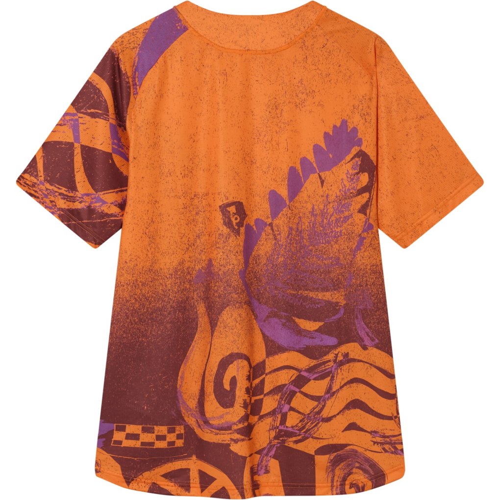 Endura Singletrack Print Short Sleeve T-Shirt Men - end orange